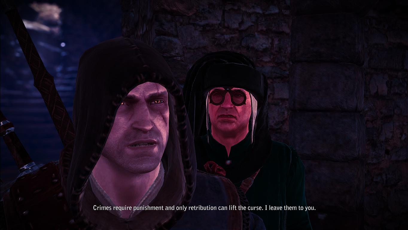 An intense dialogue exchange in Witcher 2 An intense dialogue exchange in Witcher 2